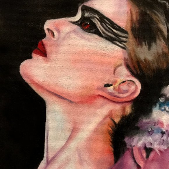 The Two Swans (oil painting inspired by the film "Black Swan" - Picture 3 of 5